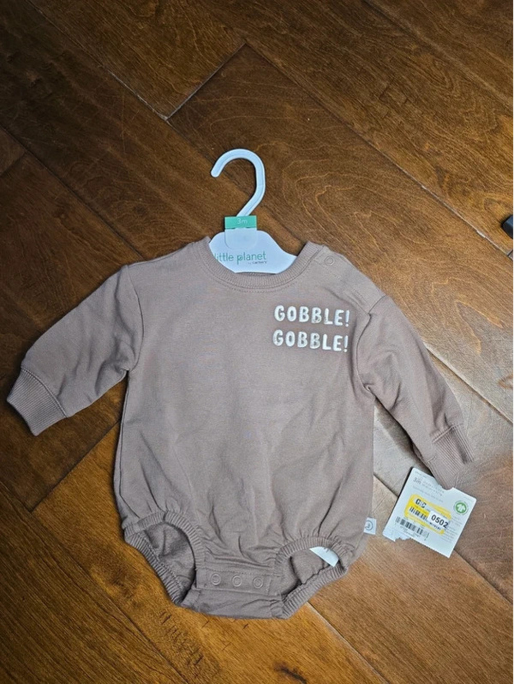 3m brand new thanksgiving romper, from carter's item 502G6